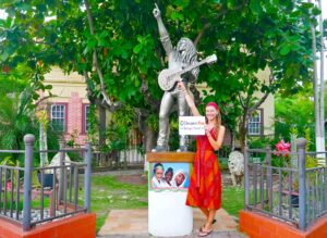 Our Female Client at Bob Marley Museum - Cheapest Time