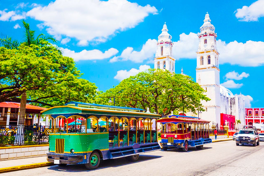 Independence Plaza in the Old Town of San Francisco, Campeche, Mexico - Cheapest Time