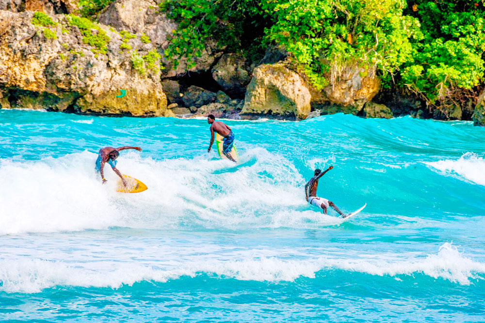 Surfer at Boston Bay, Jamaica - Cheapest Time