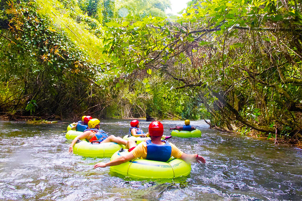 Tourists Tubing Down the White River, Ocho Rios, Jamaica - Cheapest Time