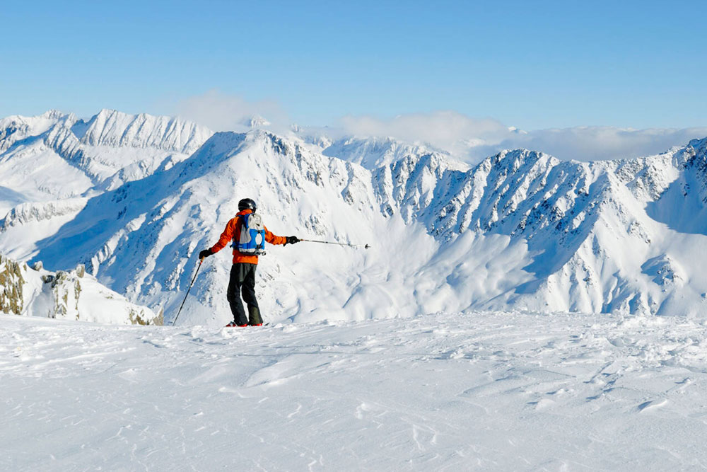 Skier on Gemsstock Mountain, Andermatt, Switzerland - Cheapest Time