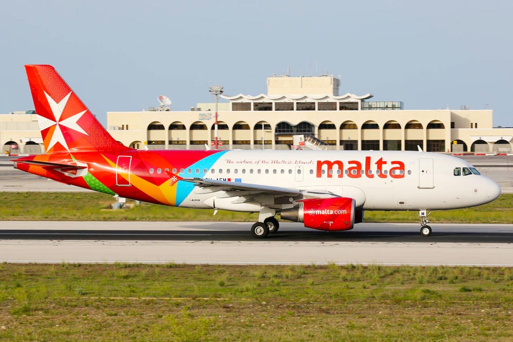 An Air Malta Airline at Malta Airport - Cheapest Time